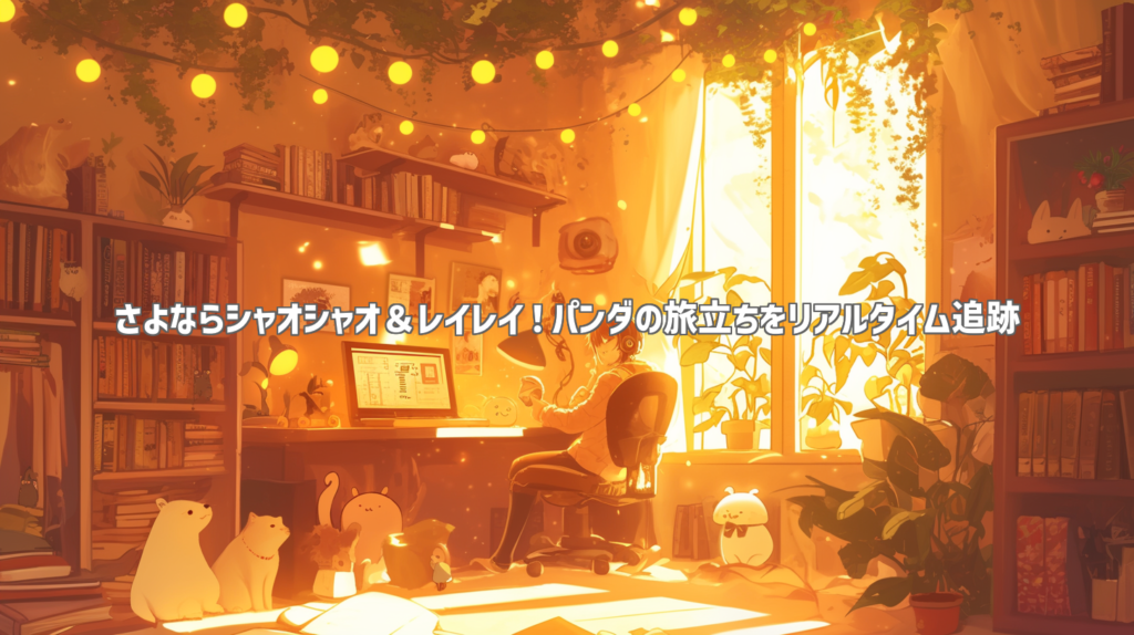さよならシャオシャオ＆レイレイ！パンダの旅立ちをリアルタイム追跡