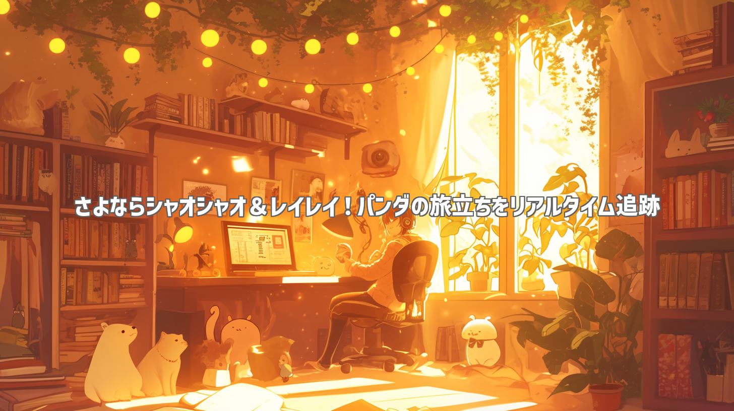 さよならシャオシャオ＆レイレイ！パンダの旅立ちをリアルタイム追跡