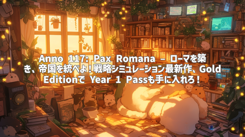 Anno 117: Pax Romana – ローマを築き、帝国を統べよ！戦略シミュレーション最新作、Gold Editionで Year 1 Passも手に入れろ！