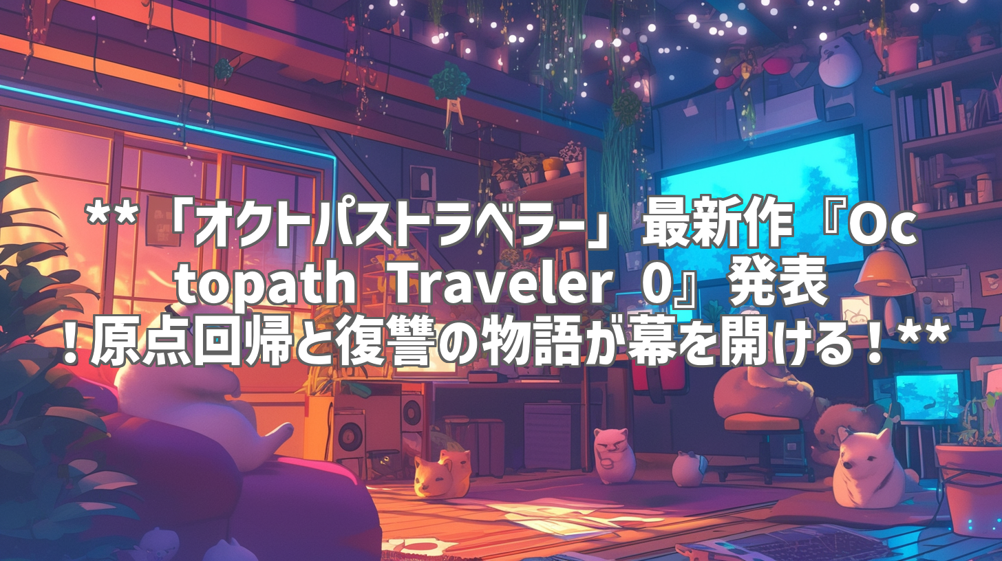 **「オクトパストラベラー」最新作『Octopath Traveler 0』発表！原点回帰と復讐の物語が幕を開ける！**
