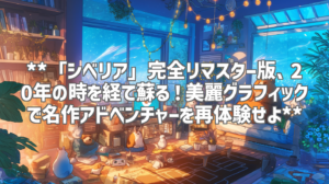 **「シベリア」完全リマスター版、20年の時を経て蘇る！美麗グラフィックで名作アドベンチャーを再体験せよ**