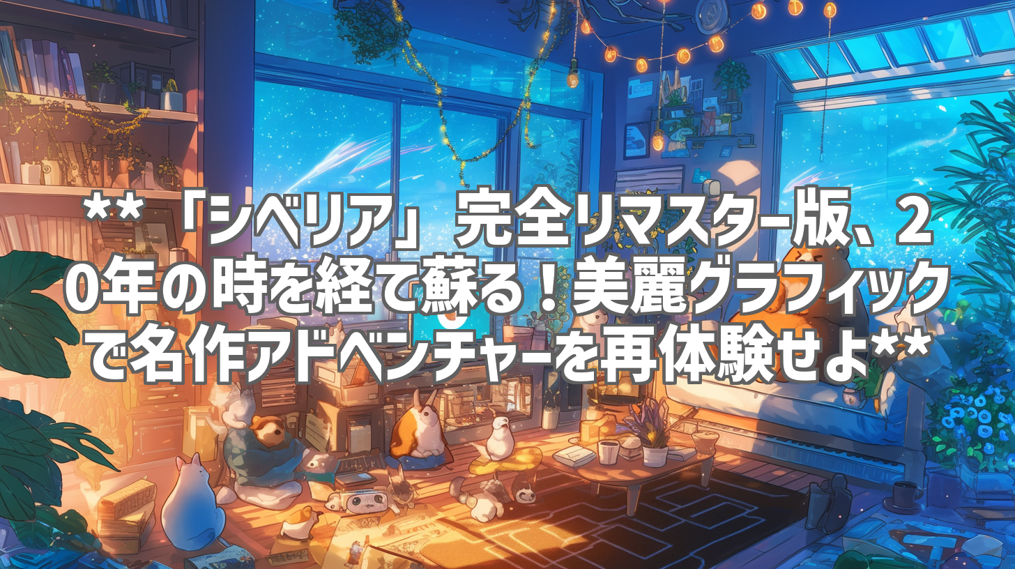 **「シベリア」完全リマスター版、20年の時を経て蘇る！美麗グラフィックで名作アドベンチャーを再体験せよ**