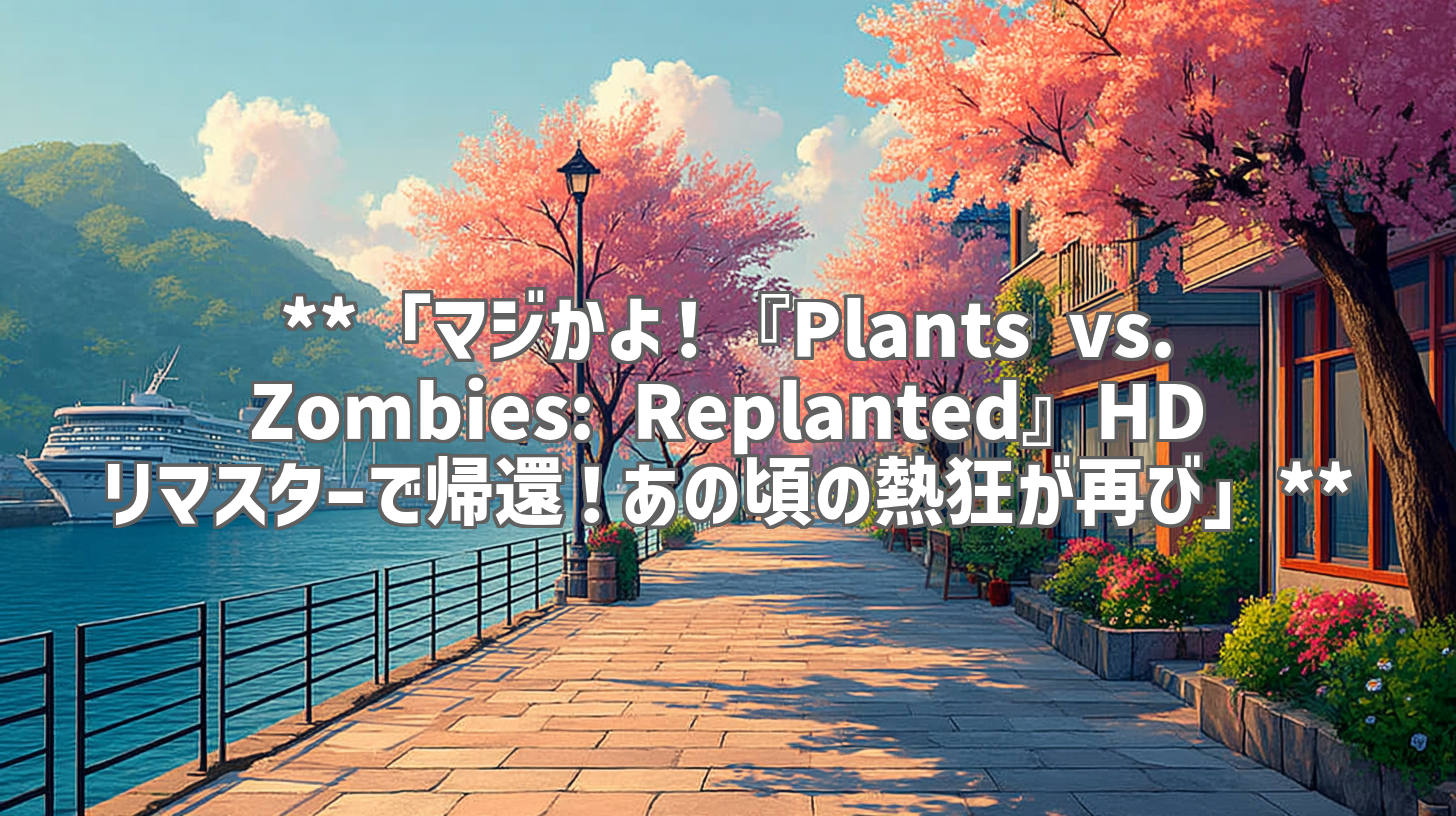 **「マジかよ！『Plants vs. Zombies: Replanted』HDリマスターで帰還！あの頃の熱狂が再び」**