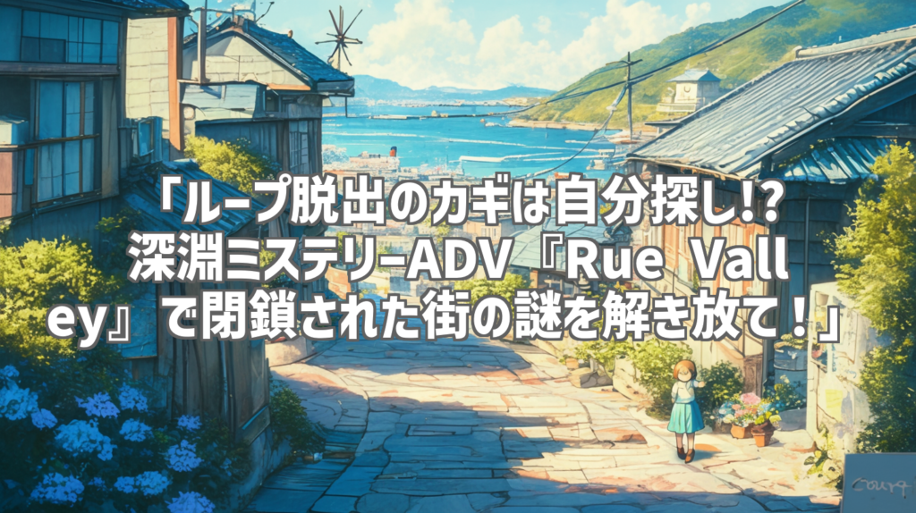 「ループ脱出のカギは自分探し!? 深淵ミステリーADV『Rue Valley』で閉鎖された街の謎を解き放て！」