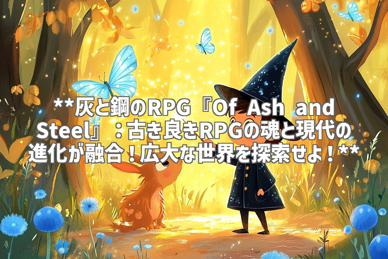 **灰と鋼のRPG『Of Ash and Steel』：古き良きRPGの魂と現代の進化が融合！広大な世界を探索せよ！**