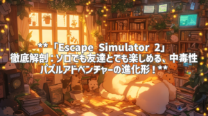 **「Escape Simulator 2」徹底解剖：ソロでも友達とでも楽しめる、中毒性パズルアドベンチャーの進化形！**