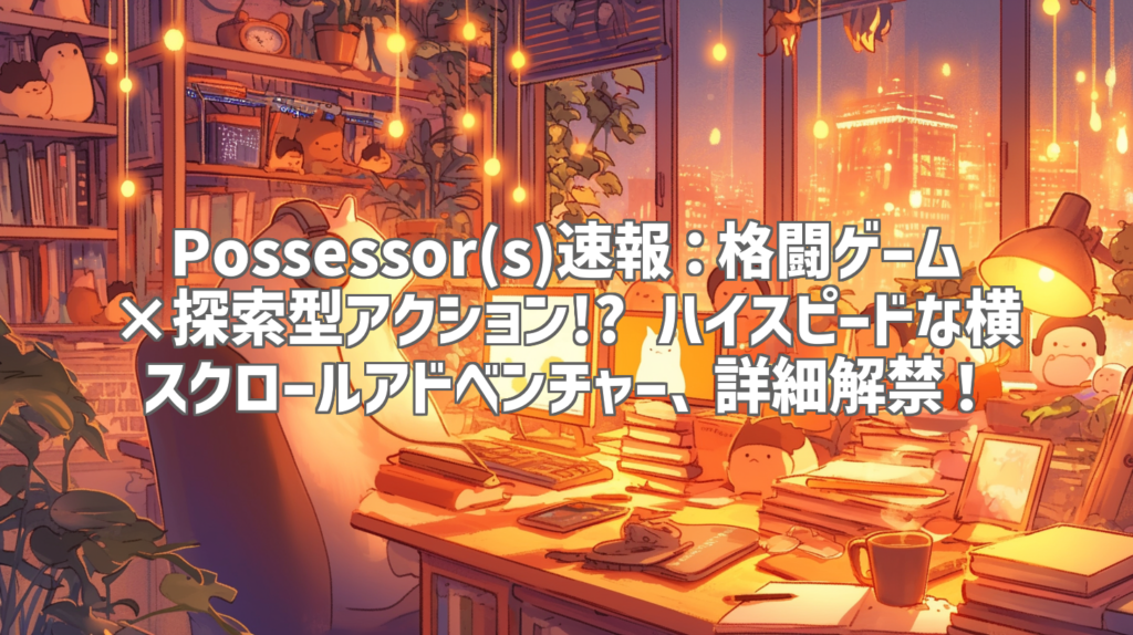 Possessor(s)速報：格闘ゲーム×探索型アクション!? ハイスピードな横スクロールアドベンチャー、詳細解禁！