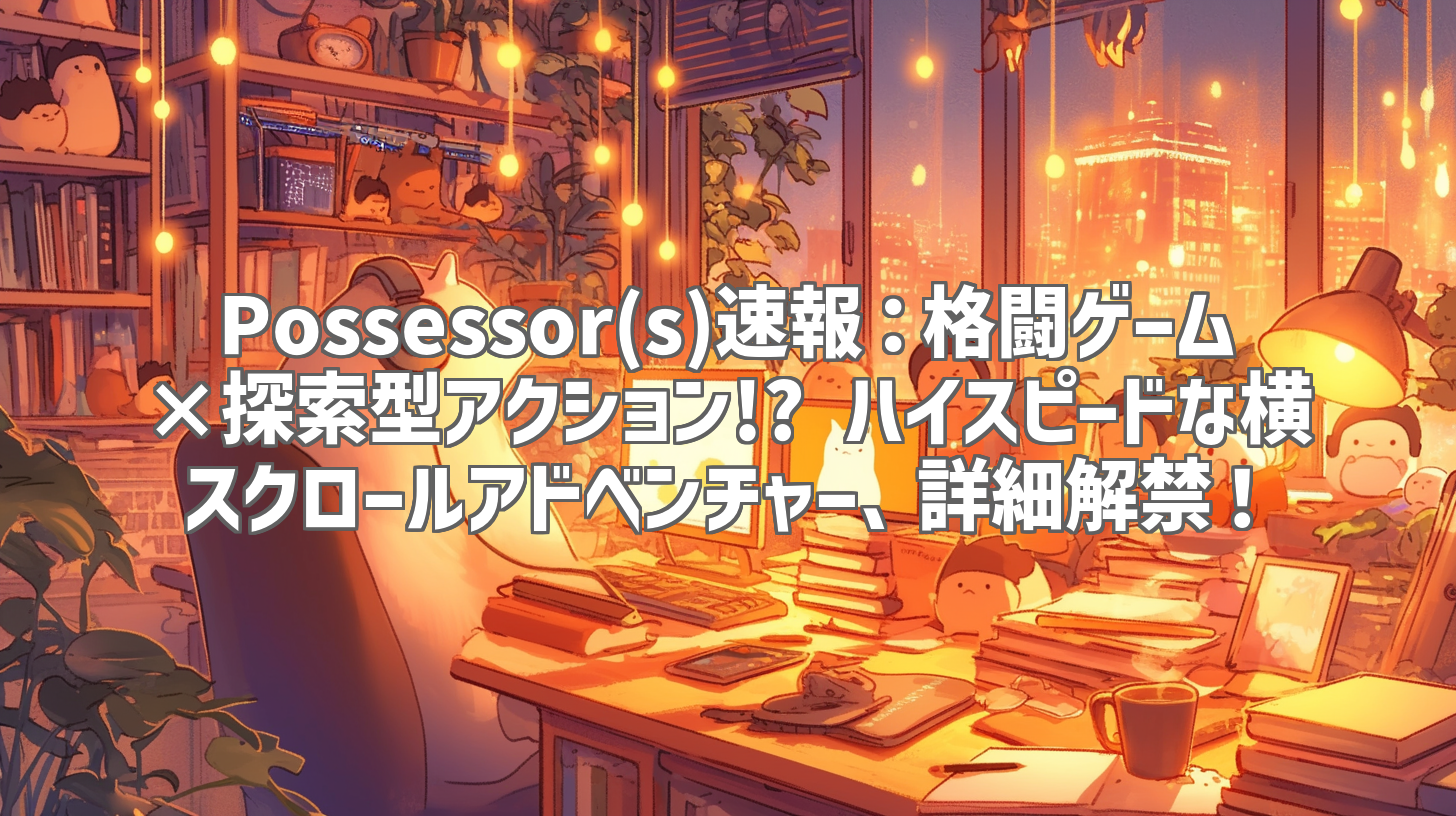 Possessor(s)速報：格闘ゲーム×探索型アクション!? ハイスピードな横スクロールアドベンチャー、詳細解禁！