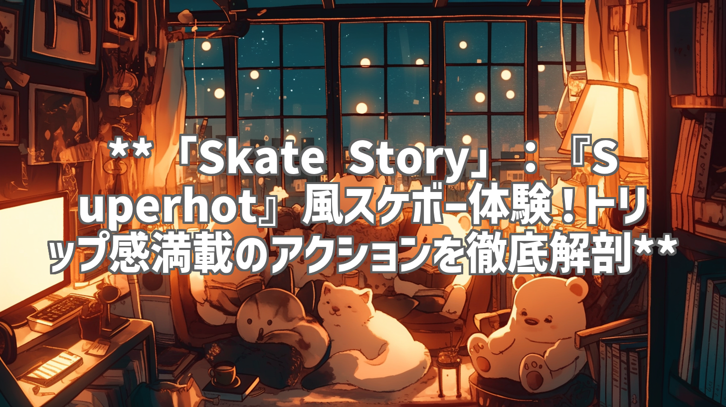 **「Skate Story」:『Superhot』風スケボー体験!トリップ感満載のアクションを徹底解剖**
