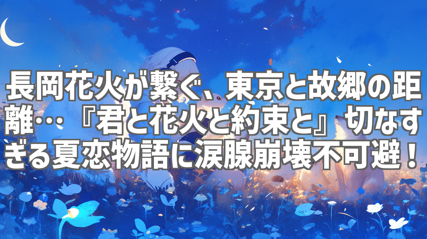長岡花火が繋ぐ、東京と故郷の距離…『君と花火と約束と』切なすぎる夏恋物語に涙腺崩壊不可避！