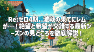 Re:ゼロ4期、激戦の果てにレムが…！絶望と希望が交錯する最新シーズンの見どころを徹底解説！
