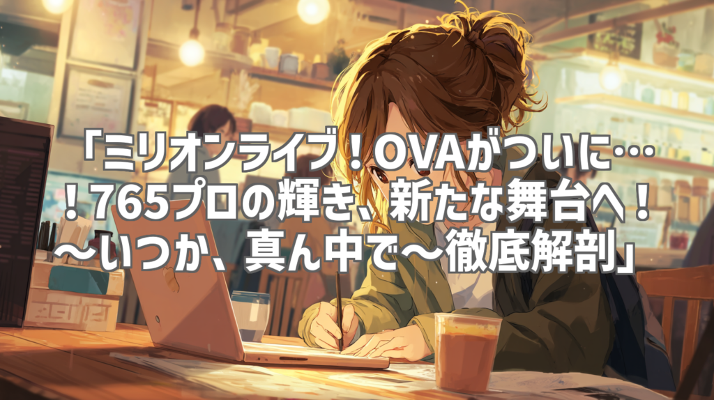 「ミリオンライブ！OVAがついに…！765プロの輝き、新たな舞台へ！～いつか、真ん中で～徹底解剖」