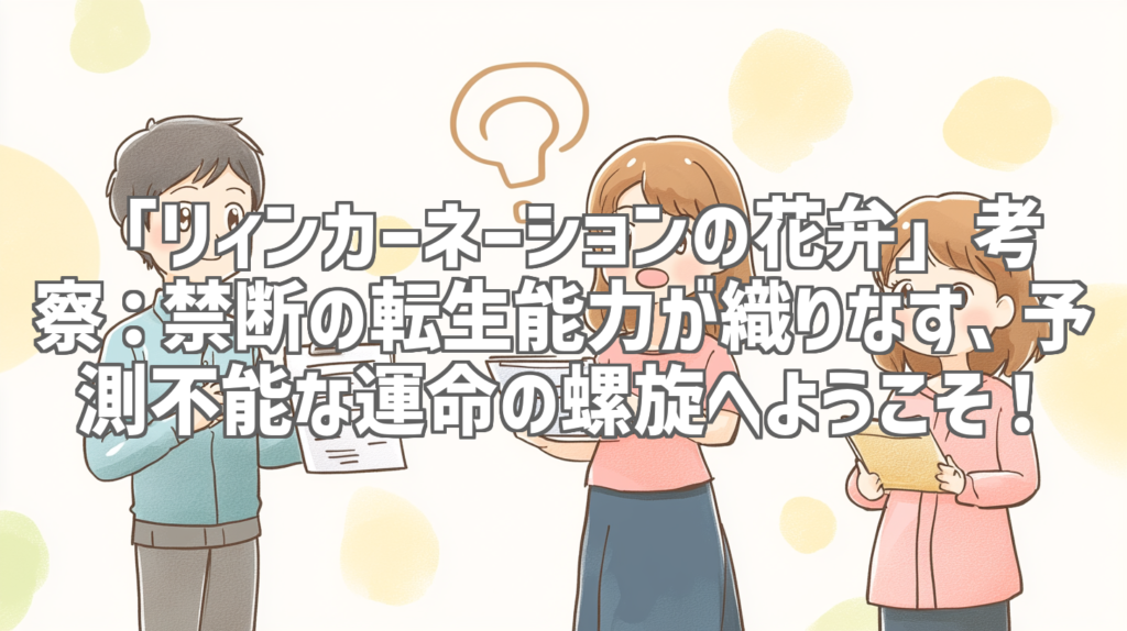 「リィンカーネーションの花弁」考察：禁断の転生能力が織りなす、予測不能な運命の螺旋へようこそ！