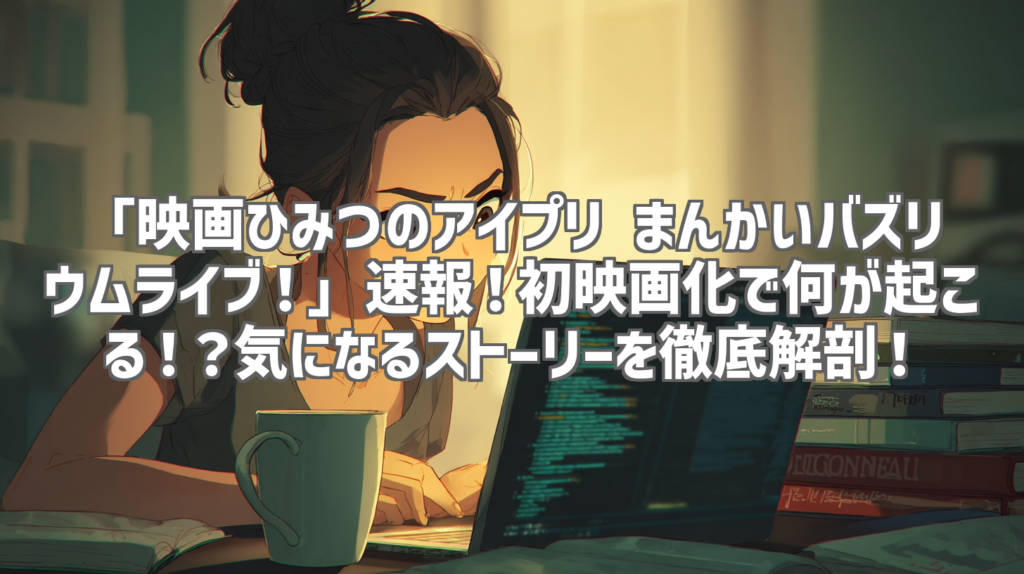 「映画ひみつのアイプリ まんかいバズリウムライブ！」速報！初映画化で何が起こる！？気になるストーリーを徹底解剖！