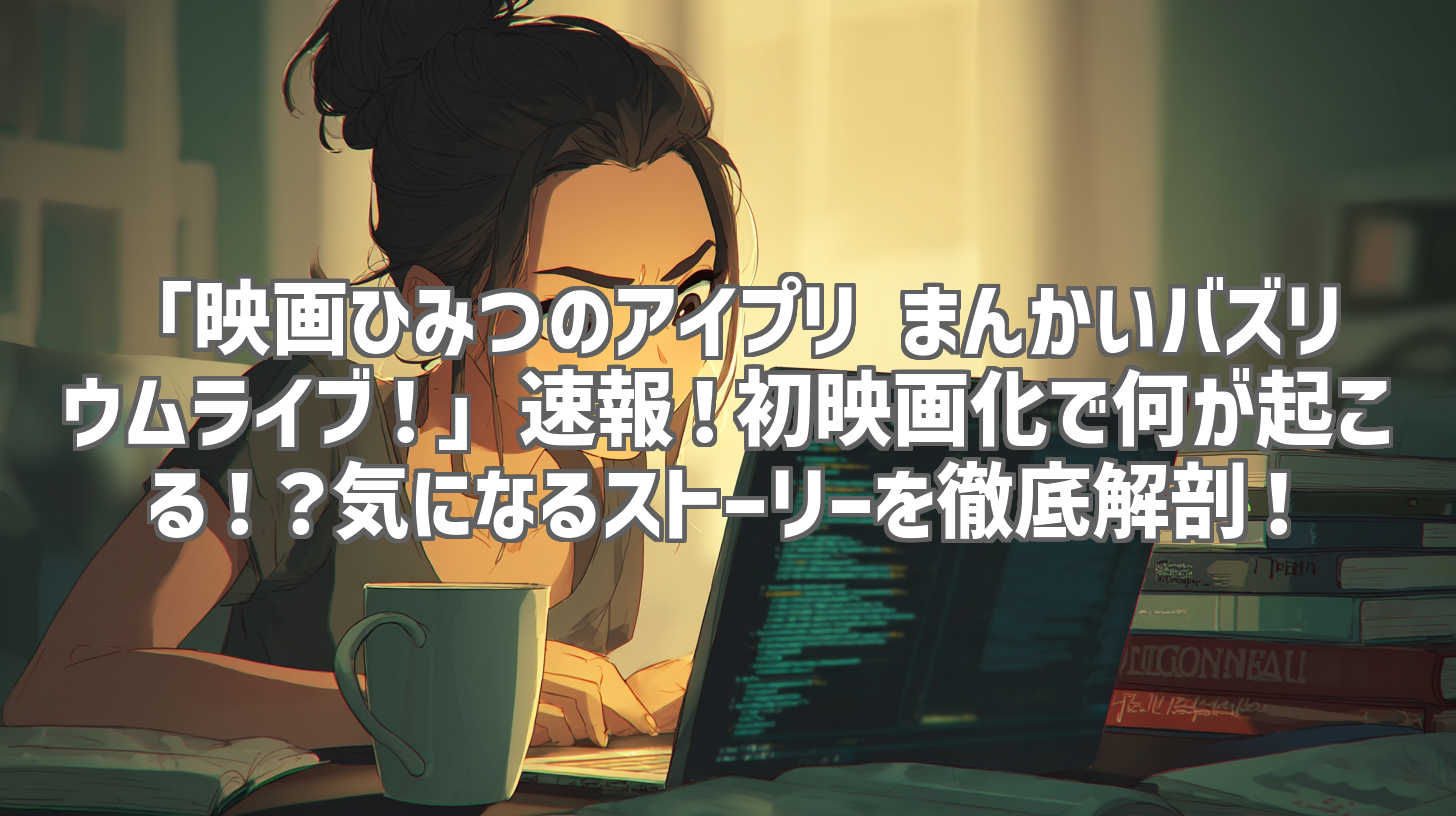 「映画ひみつのアイプリ まんかいバズリウムライブ!」速報!初映画化で何が起こる!?気になるストーリーを徹底解剖!