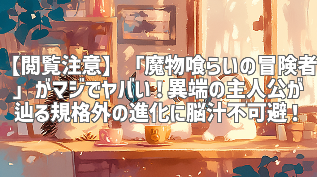 【閲覧注意】「魔物喰らいの冒険者」がマジでヤバい！異端の主人公が辿る規格外の進化に脳汁不可避！