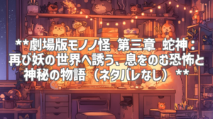 **劇場版モノノ怪 第三章 蛇神：再び妖の世界へ誘う、息をのむ恐怖と神秘の物語（ネタバレなし）**