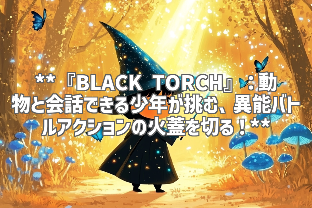 **『BLACK TORCH』：動物と会話できる少年が挑む、異能バトルアクションの火蓋を切る！**