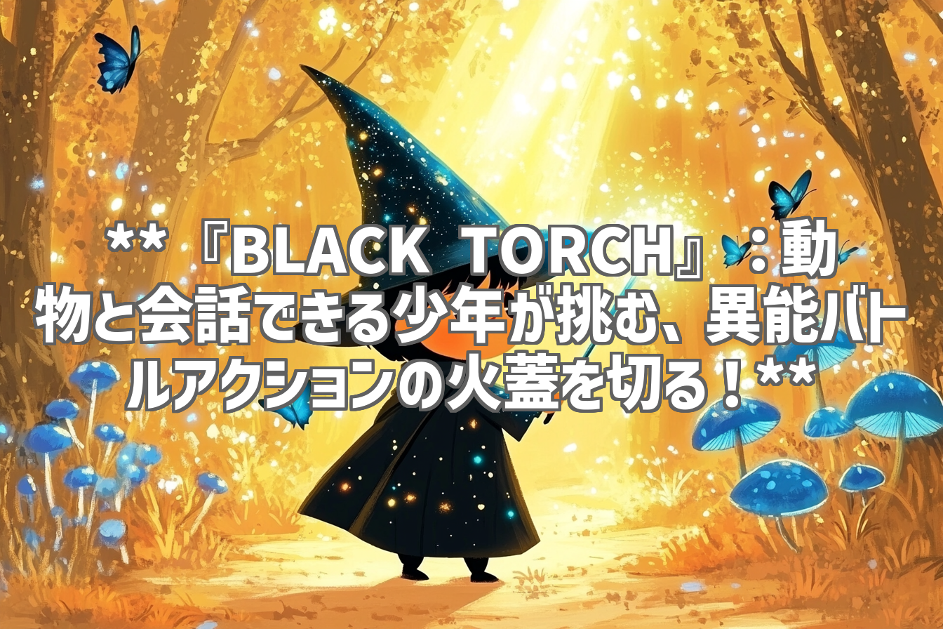 **『BLACK TORCH』：動物と会話できる少年が挑む、異能バトルアクションの火蓋を切る！**