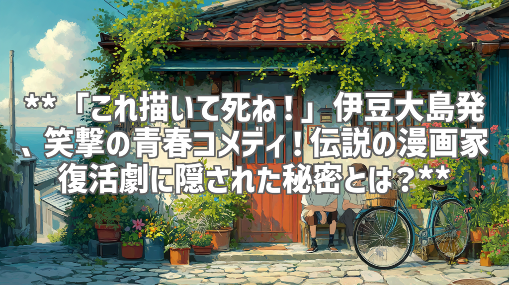 **「これ描いて死ね！」伊豆大島発、笑撃の青春コメディ！伝説の漫画家復活劇に隠された秘密とは？**