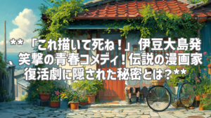 **「これ描いて死ね！」伊豆大島発、笑撃の青春コメディ！伝説の漫画家復活劇に隠された秘密とは？**