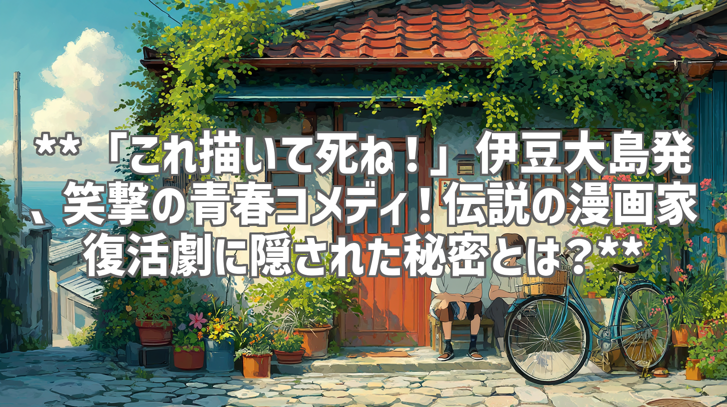 **「これ描いて死ね！」伊豆大島発、笑撃の青春コメディ！伝説の漫画家復活劇に隠された秘密とは？**