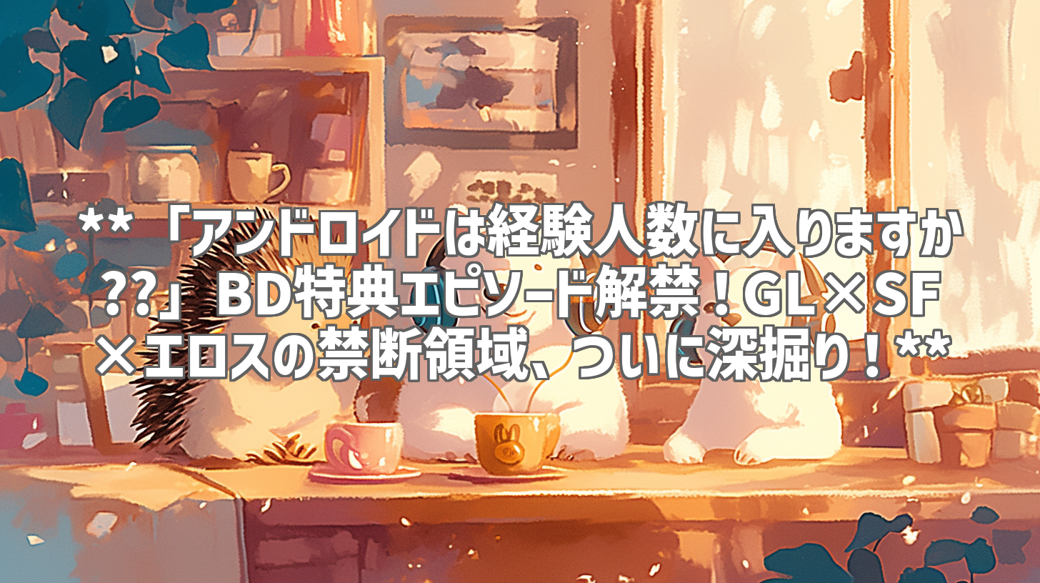 **「アンドロイドは経験人数に入りますか??」BD特典エピソード解禁！GL×SF×エロスの禁断領域、ついに深掘り！**