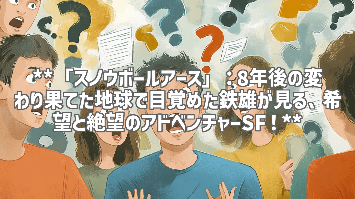 **「スノウボールアース」：8年後の変わり果てた地球で目覚めた鉄雄が見る、希望と絶望のアドベンチャーSF！**