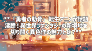 **「勇者の肋骨」転生アニメが話題沸騰！異世界ファンタジーの新境地を切り開く異色作の魅力とは？**
