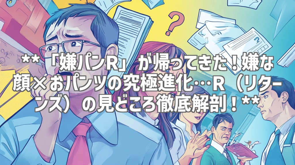 **「嫌パンR」が帰ってきた！嫌な顔×おパンツの究極進化…R（リターンズ）の見どころ徹底解剖！**