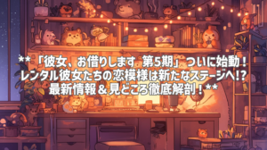 **「彼女、お借りします 第5期」ついに始動！ レンタル彼女たちの恋模様は新たなステージへ!? 最新情報＆見どころ徹底解剖！**