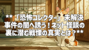 **「恐怖コレクター」未解決事件の闇へ誘う！ネット怪談の裏に潜む戦慄の真実とは？**