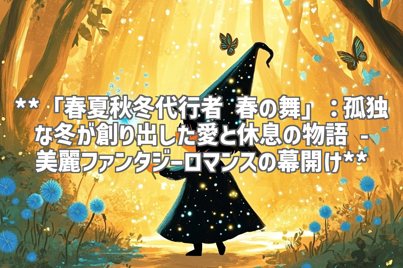 **「春夏秋冬代行者 春の舞」：孤独な冬が創り出した愛と休息の物語 - 美麗ファンタジーロマンスの幕開け**