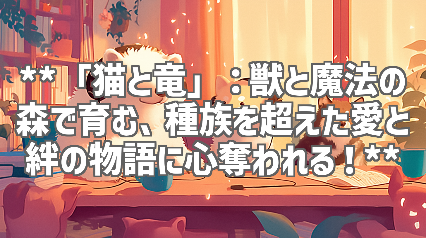 **「猫と竜」：獣と魔法の森で育む、種族を超えた愛と絆の物語に心奪われる！**