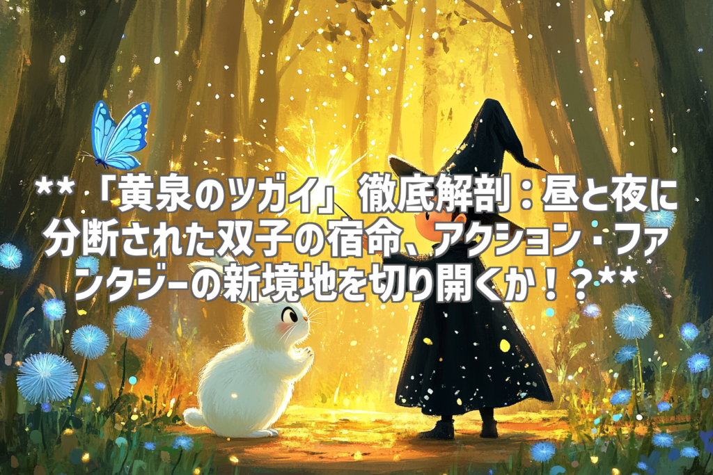 **「黄泉のツガイ」徹底解剖：昼と夜に分断された双子の宿命、アクション・ファンタジーの新境地を切り開くか！？**