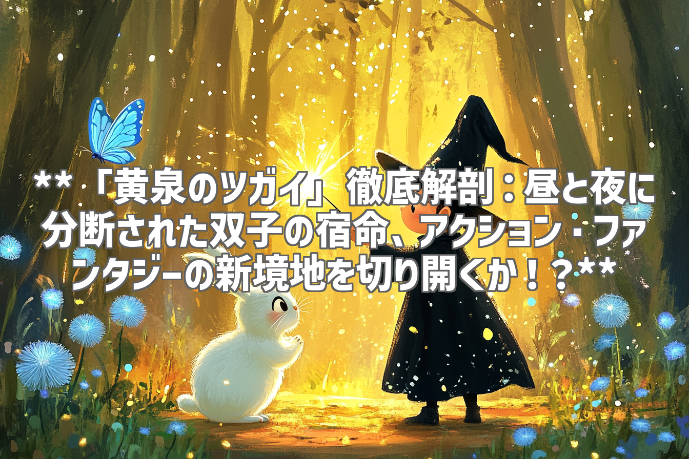 **「黄泉のツガイ」徹底解剖：昼と夜に分断された双子の宿命、アクション・ファンタジーの新境地を切り開くか！？**