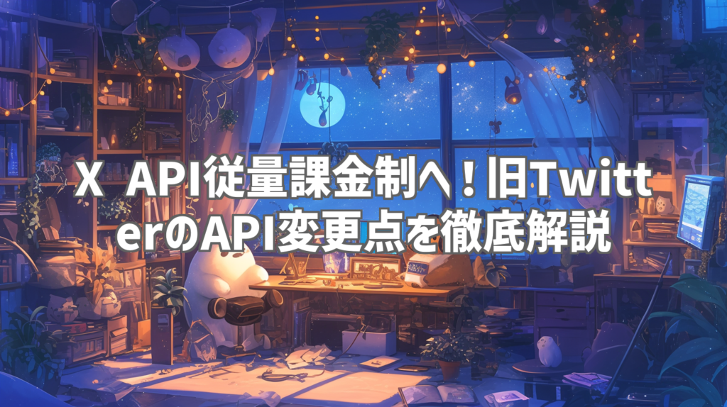 X API従量課金制へ！旧TwitterのAPI変更点を徹底解説