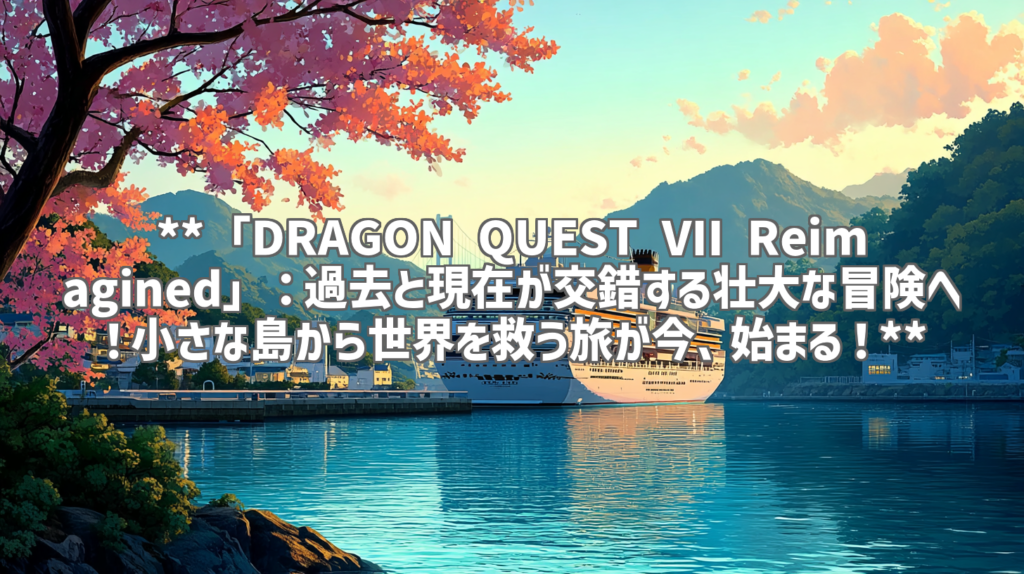 **「DRAGON QUEST VII Reimagined」：過去と現在が交錯する壮大な冒険へ！小さな島から世界を救う旅が今、始まる！**