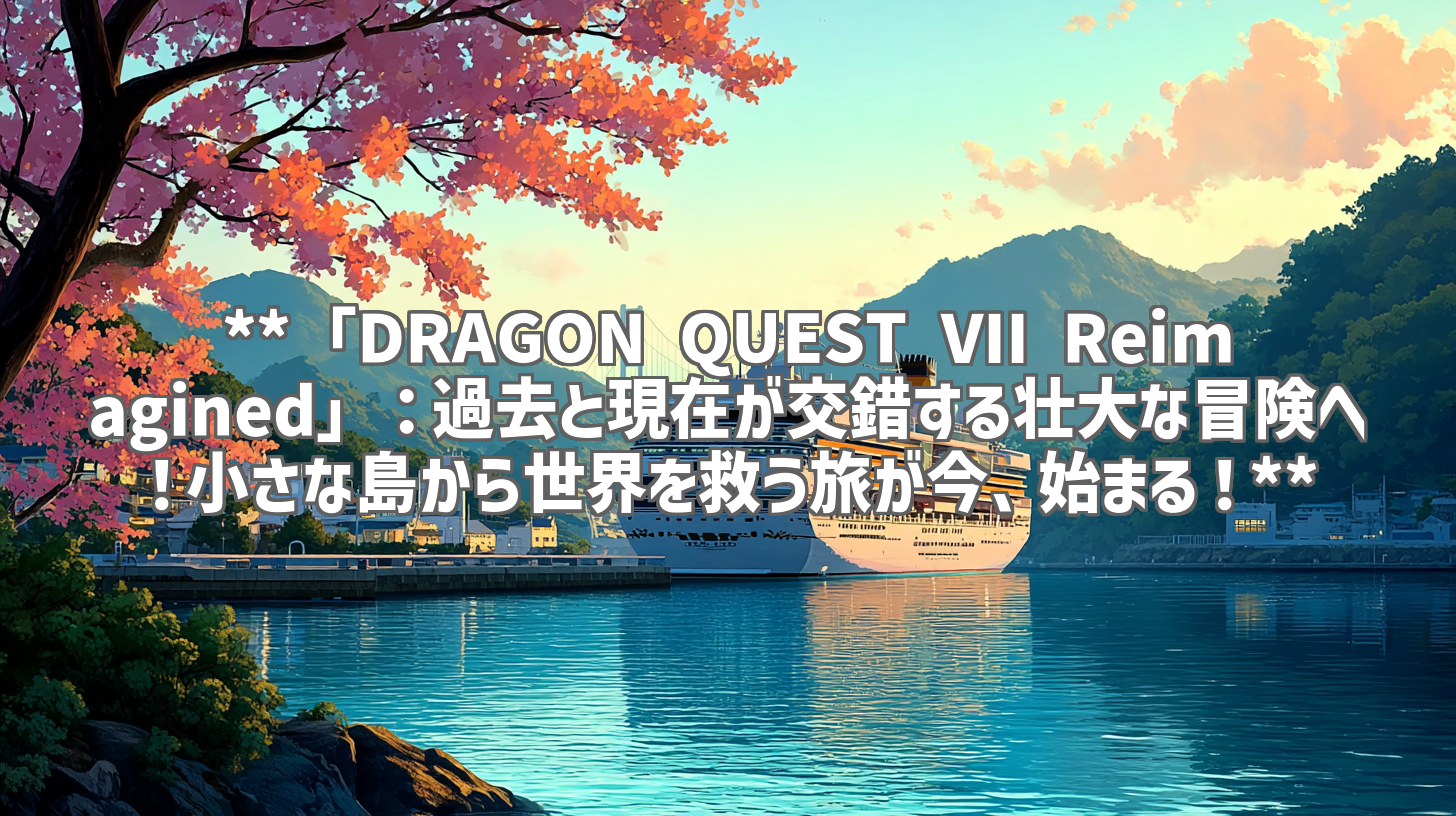**「DRAGON QUEST VII Reimagined」：過去と現在が交錯する壮大な冒険へ！小さな島から世界を救う旅が今、始まる！**