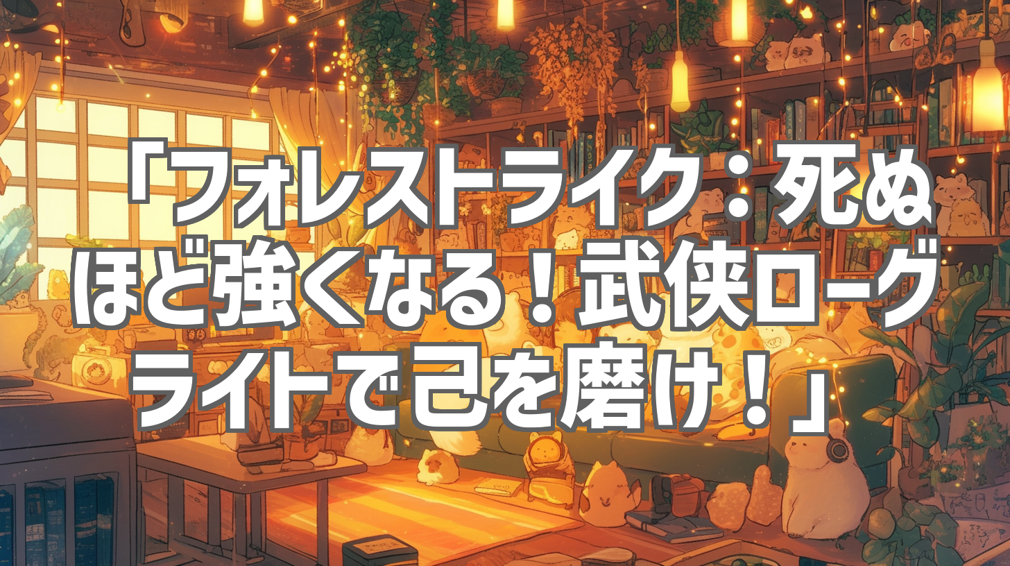 「フォレストライク：死ぬほど強くなる！武侠ローグライトで己を磨け！」