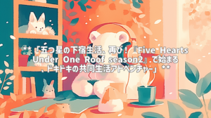 **「五つ星の下宿生活、再び！『Five Hearts Under One Roof season2』で始まる、ドキドキの共同生活アドベンチャー」**