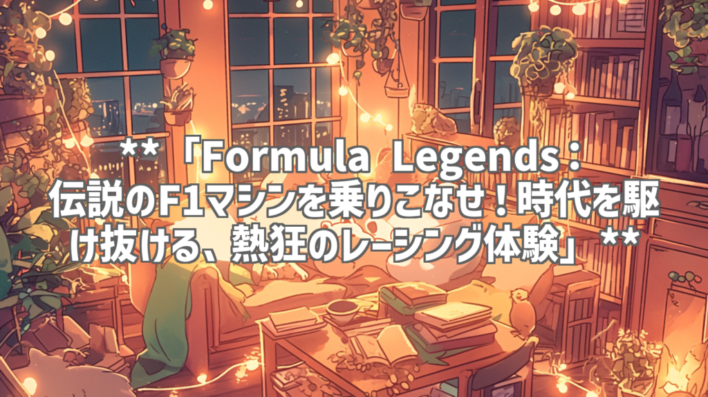 **「Formula Legends：伝説のF1マシンを乗りこなせ！時代を駆け抜ける、熱狂のレーシング体験」**