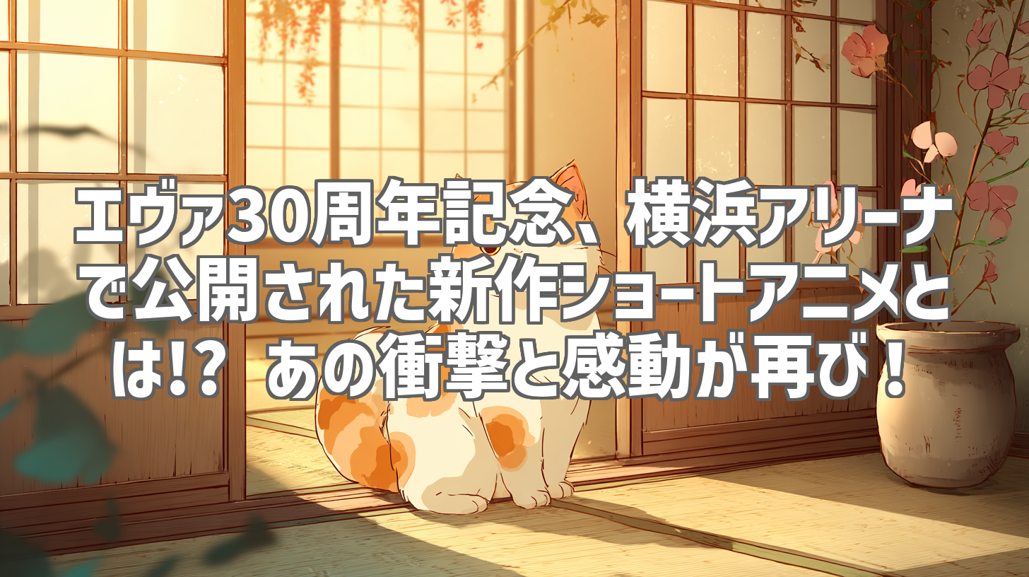エヴァ30周年記念、横浜アリーナで公開された新作ショートアニメとは!? あの衝撃と感動が再び！