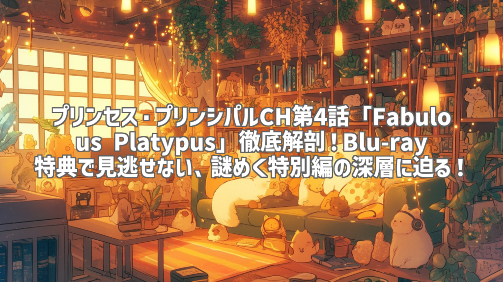 プリンセス・プリンシパルCH第4話「Fabulous Platypus」徹底解剖！Blu-ray特典で見逃せない、謎めく特別編の深層に迫る！