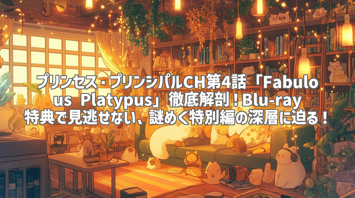 プリンセス・プリンシパルCH第4話「Fabulous Platypus」徹底解剖！Blu-ray特典で見逃せない、謎めく特別編の深層に迫る！