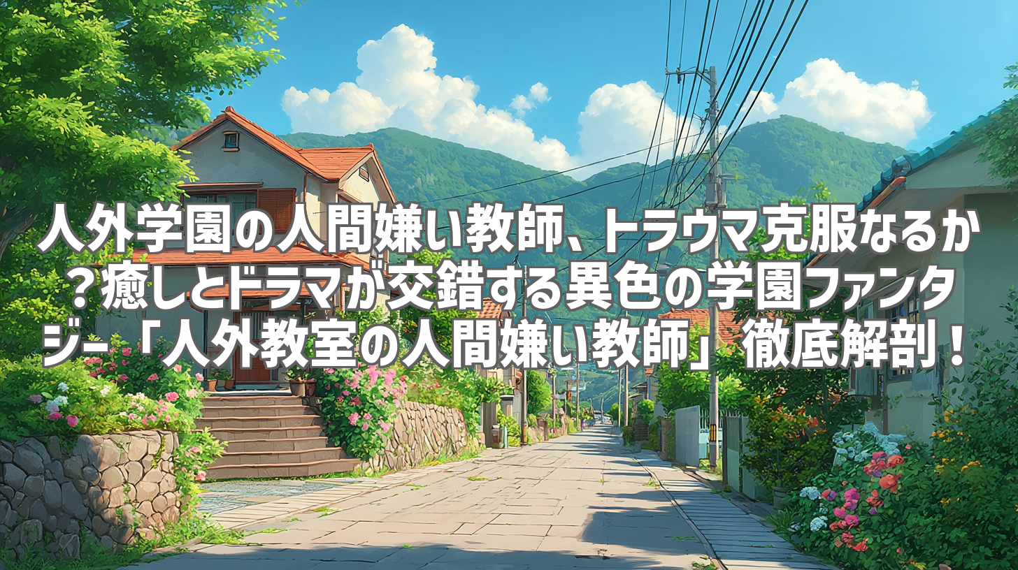 人外学園の人間嫌い教師、トラウマ克服なるか?癒しとドラマが交錯する異色の学園ファンタジー「人外教室の人間嫌い教師」徹底解剖!