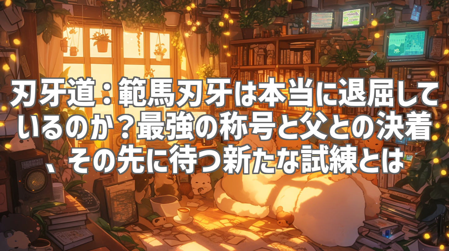 刃牙道：範馬刃牙は本当に退屈しているのか？最強の称号と父との決着、その先に待つ新たな試練とは
