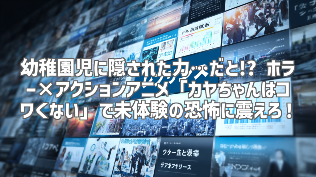 幼稚園児に隠された力…だと!? ホラー×アクションアニメ「カヤちゃんはコワくない」で未体験の恐怖に震えろ！