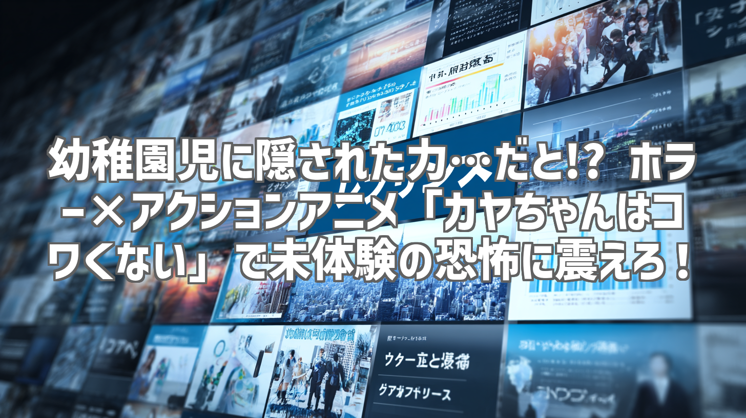 幼稚園児に隠された力…だと!? ホラー×アクションアニメ「カヤちゃんはコワくない」で未体験の恐怖に震えろ！