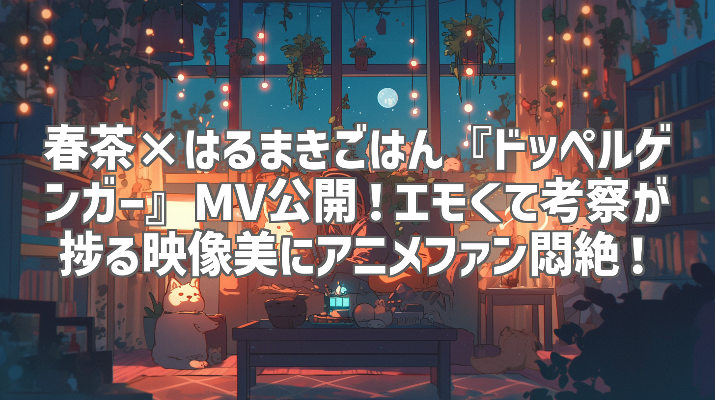 春茶×はるまきごはん『ドッペルゲンガー』MV公開！エモくて考察が捗る映像美にアニメファン悶絶！